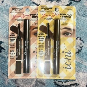 Brow Duo Pomade + Brush — Dark Brown & Medium Brown